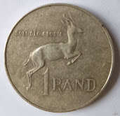 1967 1 Rand Dr. H.F Verwoerd, English - South Africa . Silver (.800) 15.0 g