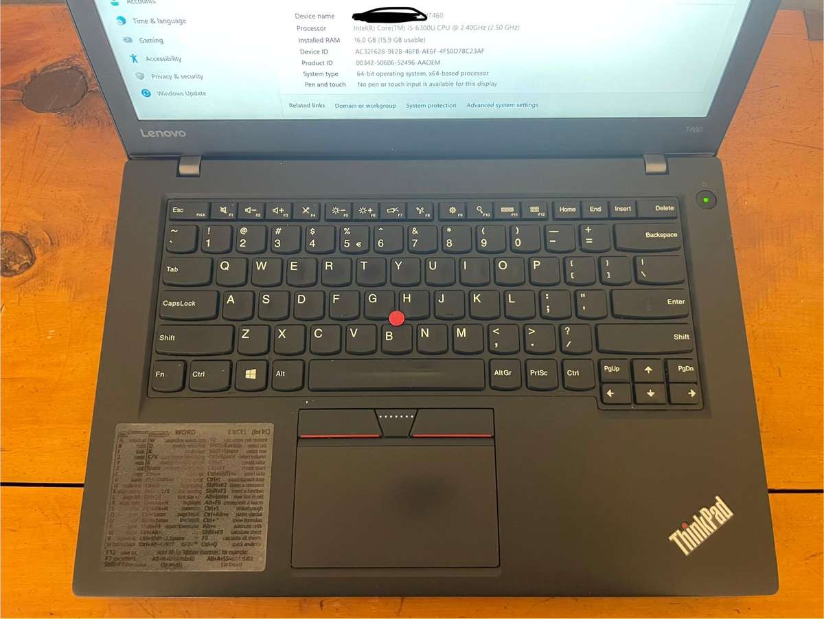 Lenovo ThinkPad T460 16GB RAM 1TB SSD