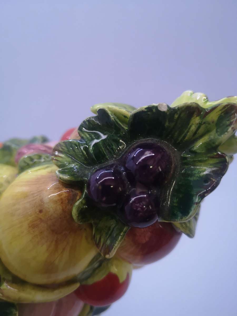 Majolica style ceramic  Topiary tree centerpiece - numbered