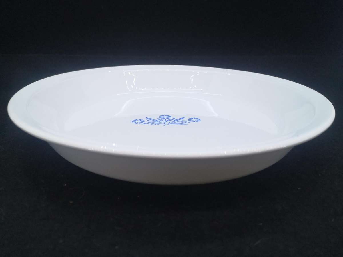 Corningware pie plate blue cornflower