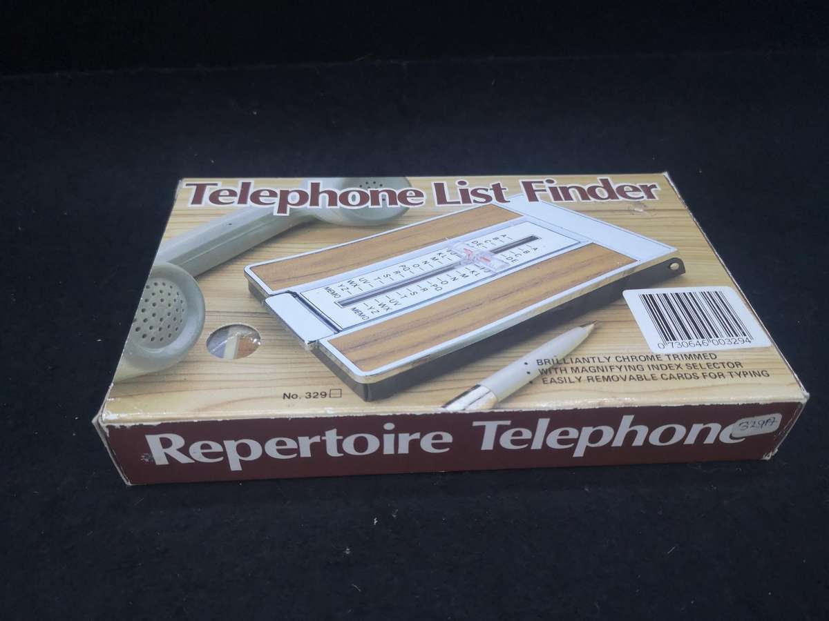 Old school telephone list finder - unused