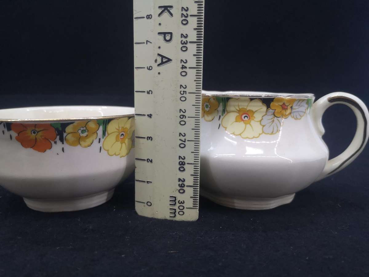 Vintage Alfred Meakin milk and sugar