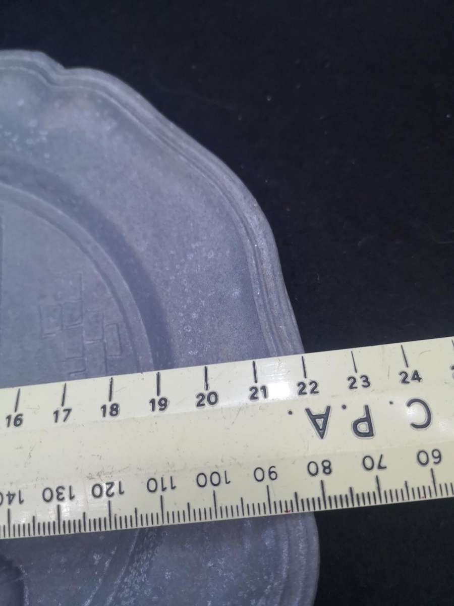 Vintage pewter plate
