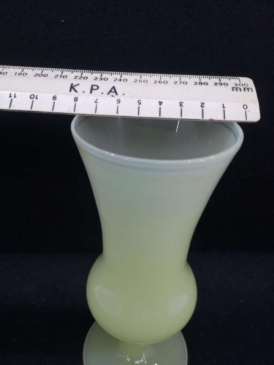 Uranium glass vase