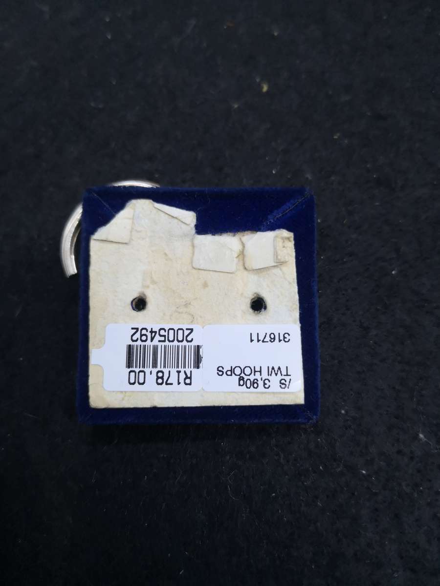 925 Silver earrings hoop