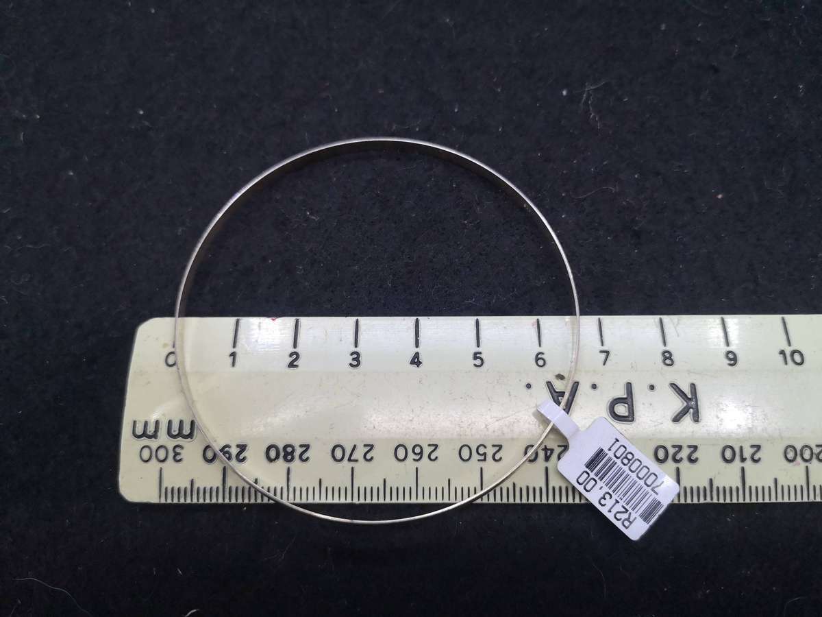 925 Silver 3mm bangle 4.3g