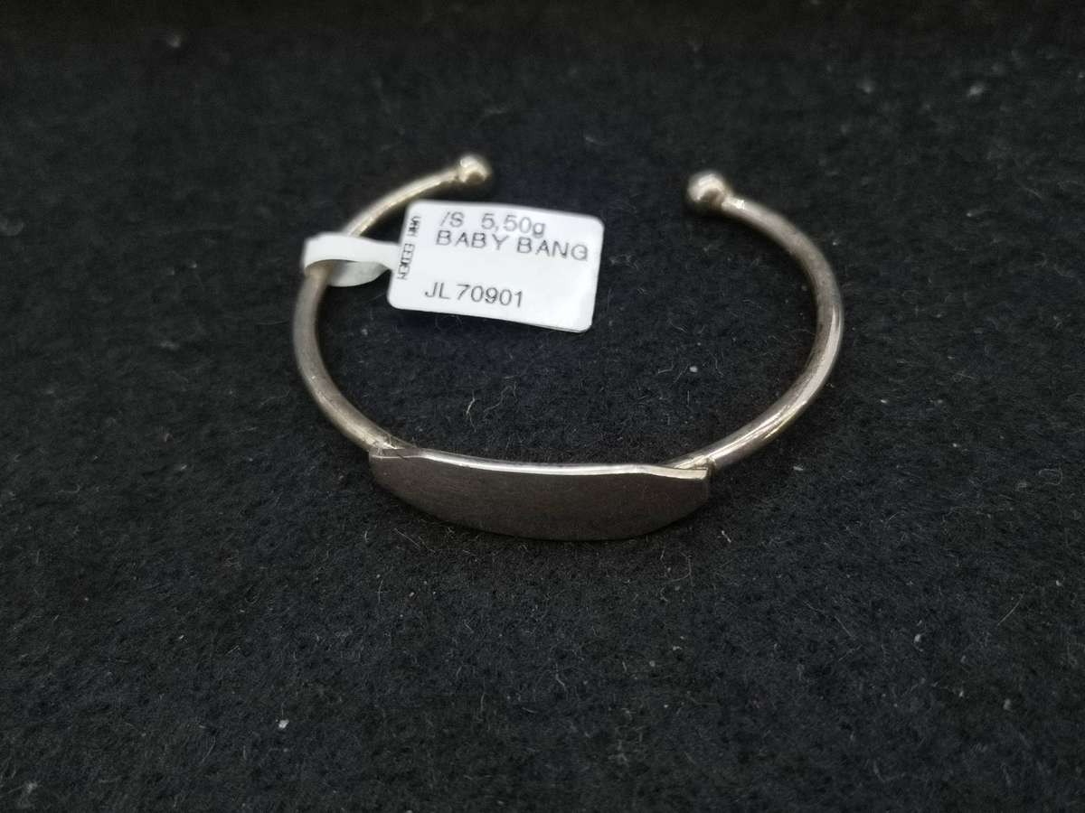 925 Silver open ended Baby bangle 5.5g