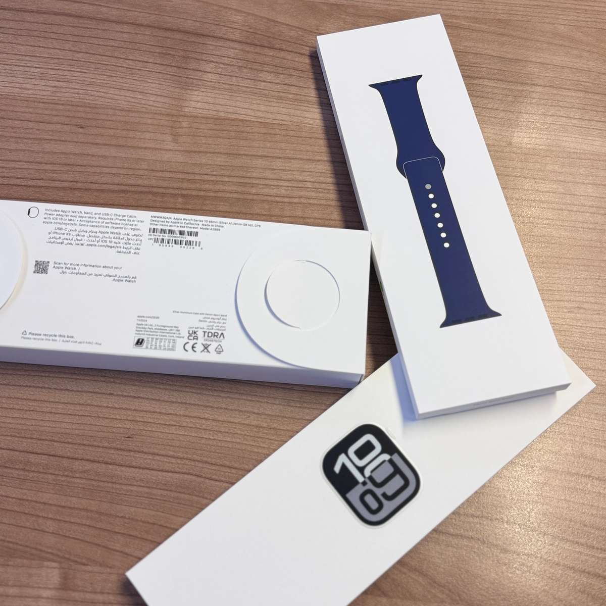 NEW SEALED APPLE WATCH SERIES 10 | 46MM SILVER AL DENIM GPS | MODEL A2999
