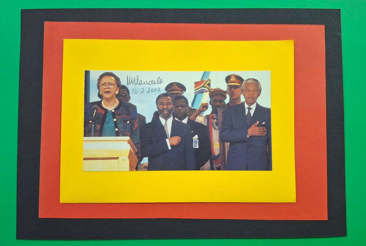 Original Hand Signed Nelson Mandela