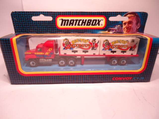 Matchbox Convoy Series - Mack Container Truck - Big Top Circus - # CY 28
