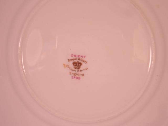 Royal Albert Bone China - 'Orient' - Single Square Side Plate with Stand