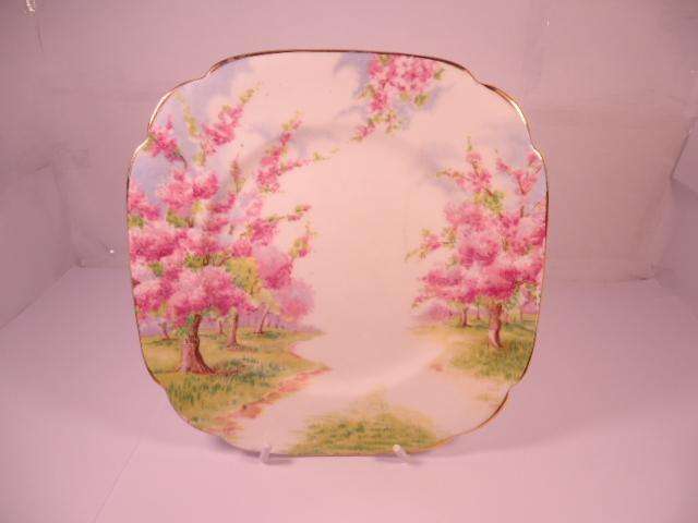 Royal Albert Bone China - 'Blossom' - Single Square Side Plate with Stand