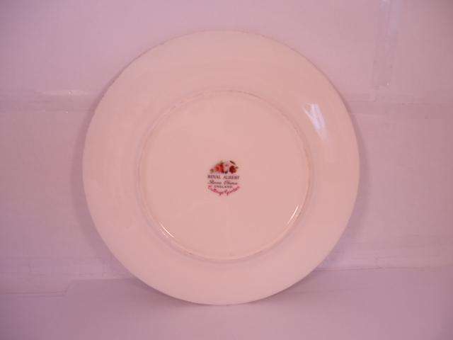 Royal Albert Bone China - 'Cottage Garden' - Single Round Cake Plate with Stand