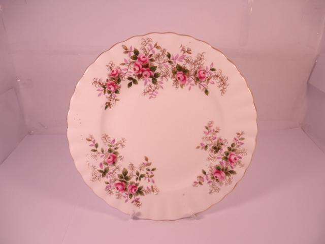 Royal Albert Bone China - 'Lavender Rose' - Single Round Side/Cake Plate with Stand