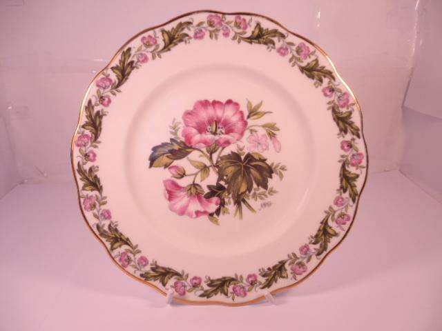 Royal Albert Bone China - 'Cotswold' - Single Round Side/Cake Plate with Stand