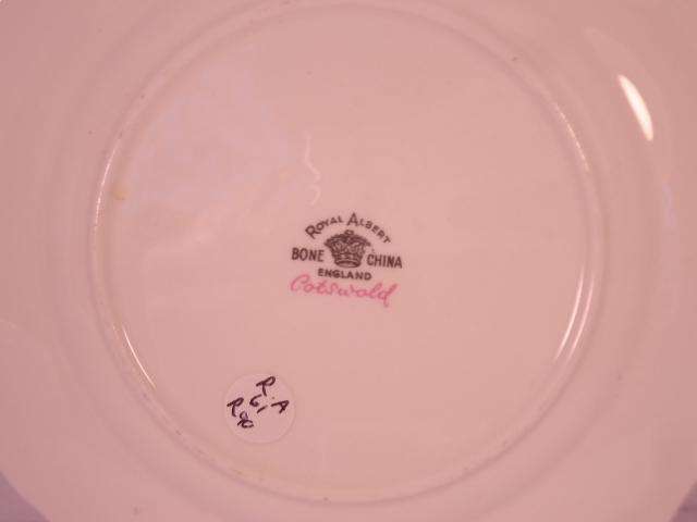 Royal Albert Bone China - 'Cotswold' - Single Round Side/Cake Plate with Stand