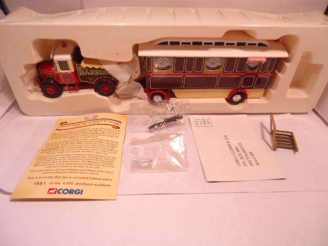 Corgi Classics - `Fairground Collections - Schammel Highwyman + Caravan - # CC10705