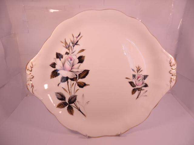 Royal Albert Bone China - 'Queens Messenger' - Single Cake Plate with Stand