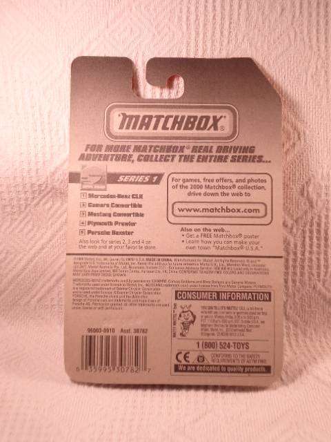 Matchbox - Mercedes-Benz CLK Convertible - Open Road Series 1 - 2000 Collection