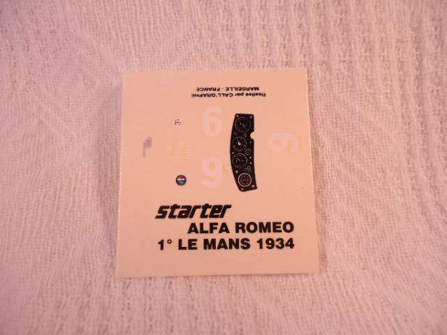 Starter - Alfa Romeo 1st LM 1934 - #148/2
