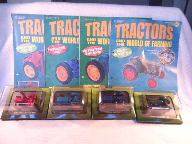 Hachette - Lot of 4 Tractors