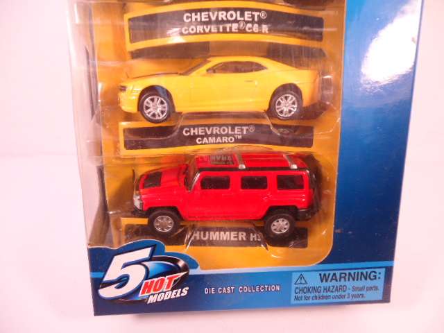 RMZ City - Set of 5 Models - Nissan, Subaru, Chevrolet, Hummer