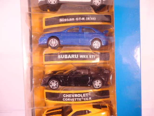 RMZ City - Set of 5 Models - Nissan, Subaru, Chevrolet, Hummer