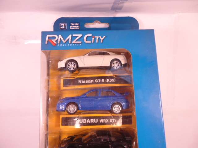 RMZ City - Set of 5 Models - Nissan, Subaru, Chevrolet, Hummer