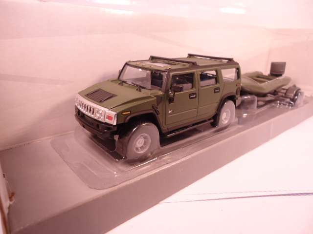 Cararama - Hummer with small speedboat\rescue boat set - #110