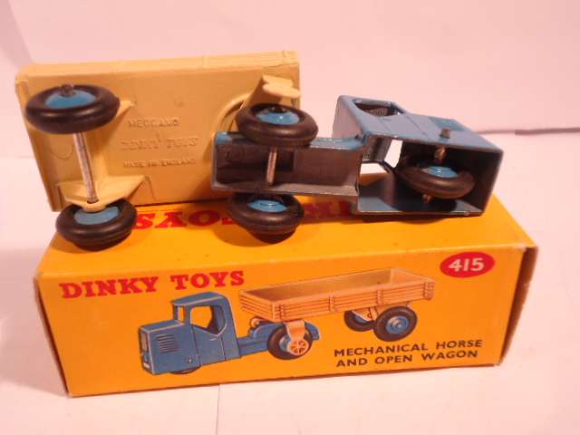 Dinky Toys - Mechanical Horse and Open Trailer - # 415