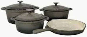 Cast Iron 7 Piece Pot Set