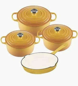 Cast Iron 7 Piece Pot Set