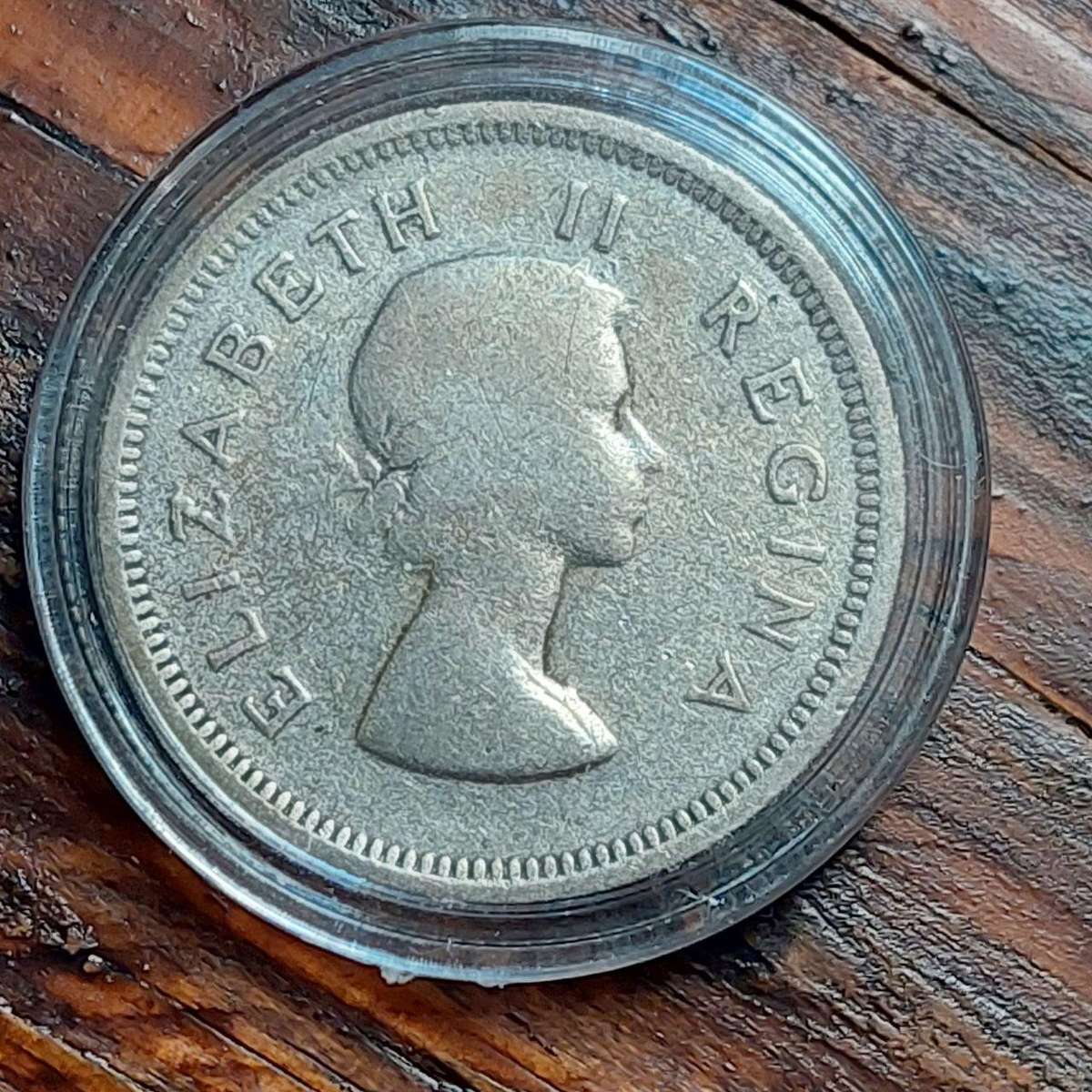 1954 One Shilling (50% silver)