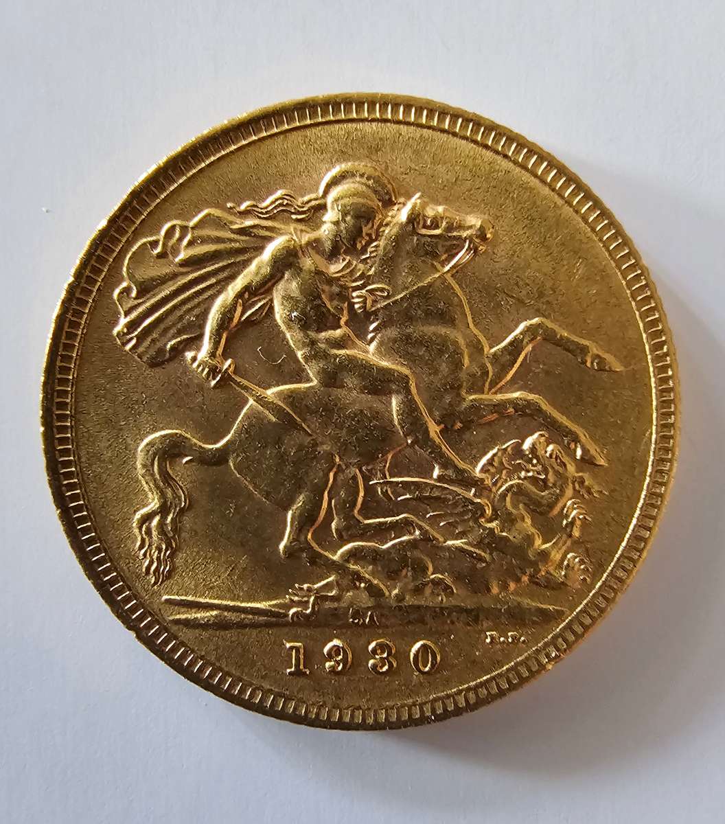 1930 KING GEORGE "V" GOLD SOVEREIGN - BEAUTIFUL