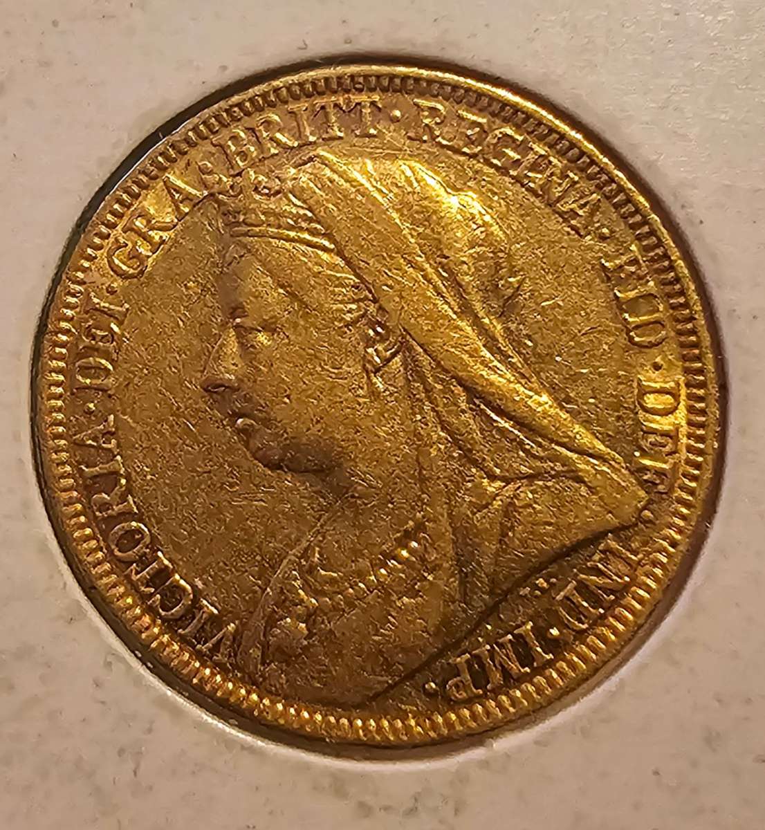 1896 QUEEN VICTORIA "FULL GOLD SOVEREIGN"