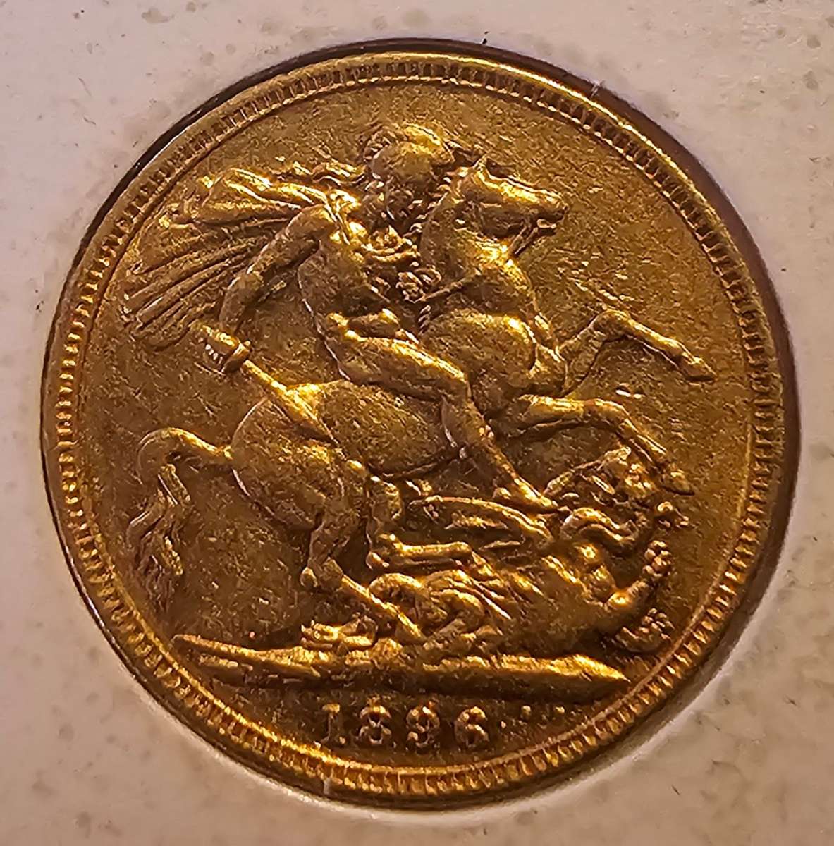 1896 QUEEN VICTORIA "FULL GOLD SOVEREIGN"