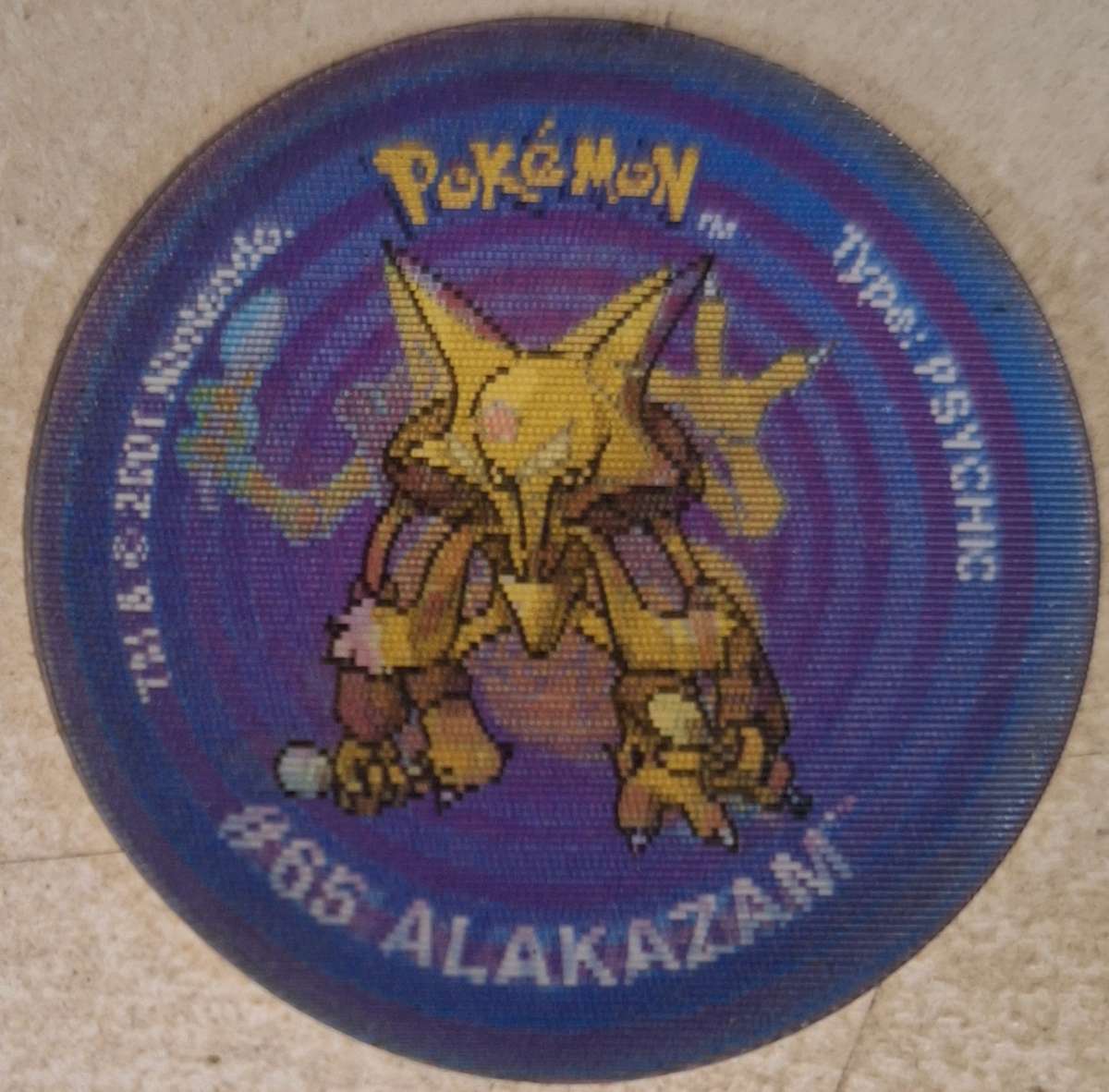 Pokemon 3D Tazo Abra/ Kadabra/ Alakazam