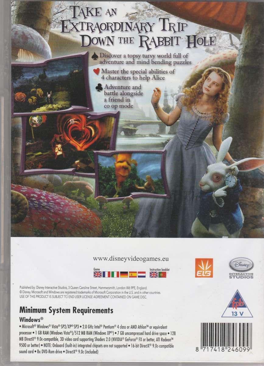 Alice in Wonderland PC game