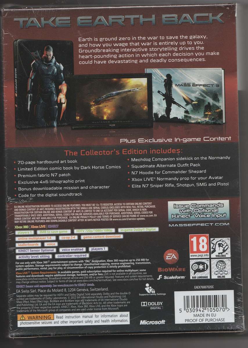 Mass Effect 3 Collector's Edition ( New and sealed)