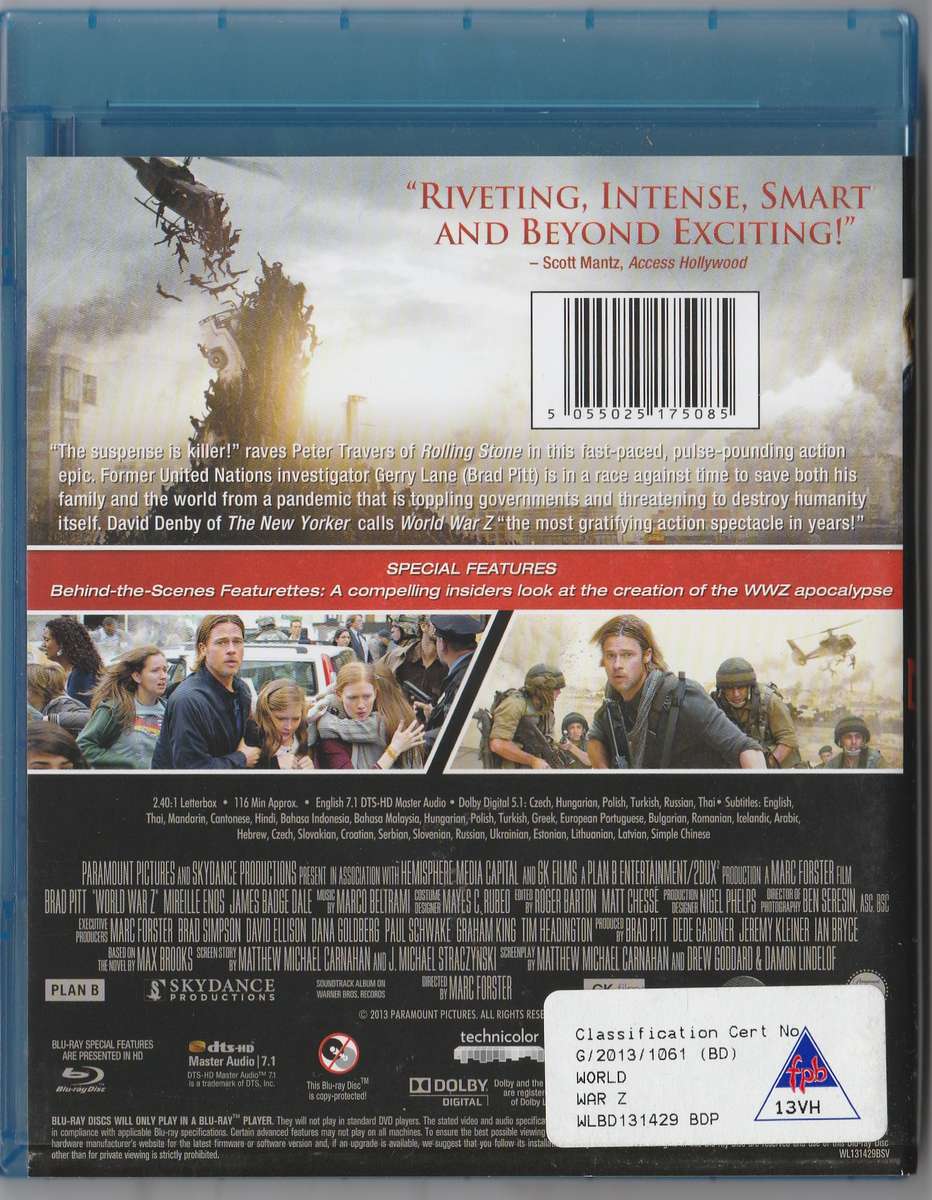 World War Z ( Blu-ray)