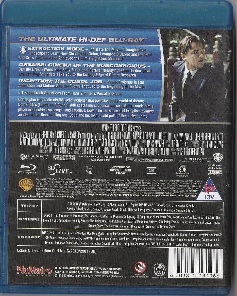 inception (Blue ray)