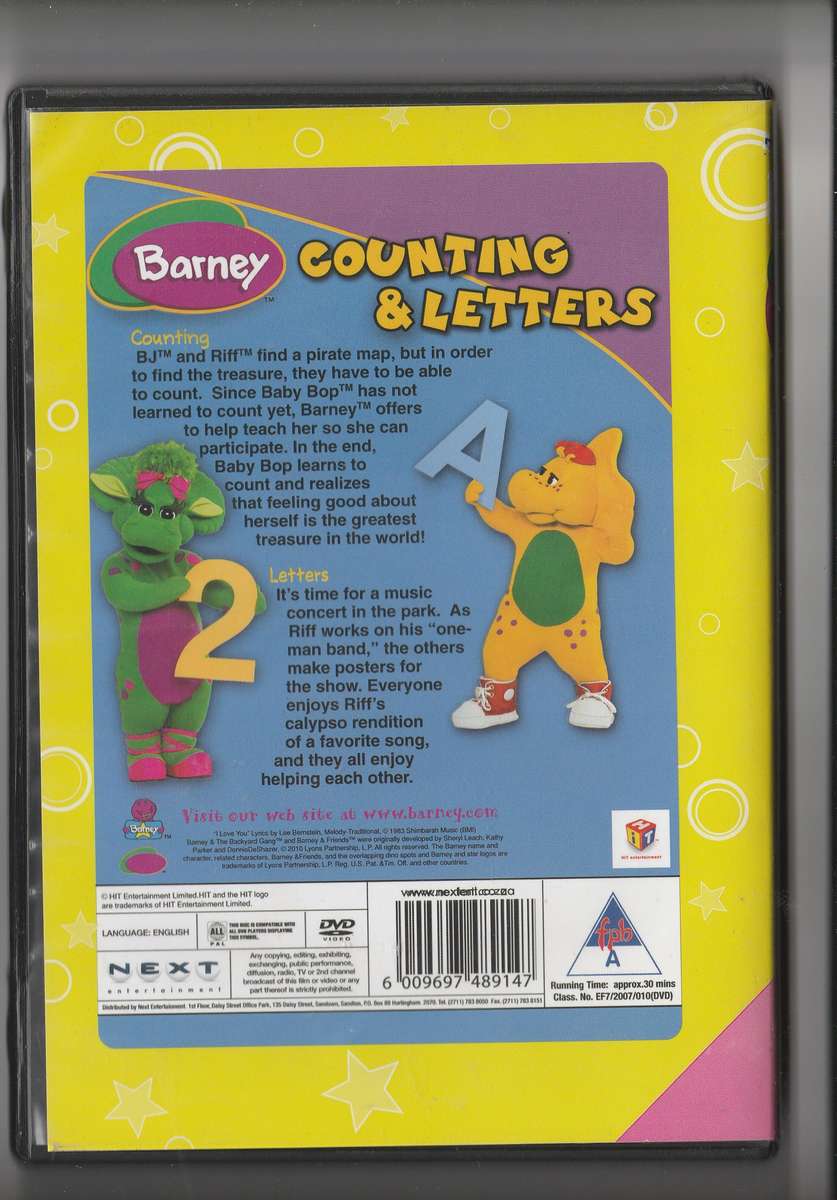 Barney counting & letters