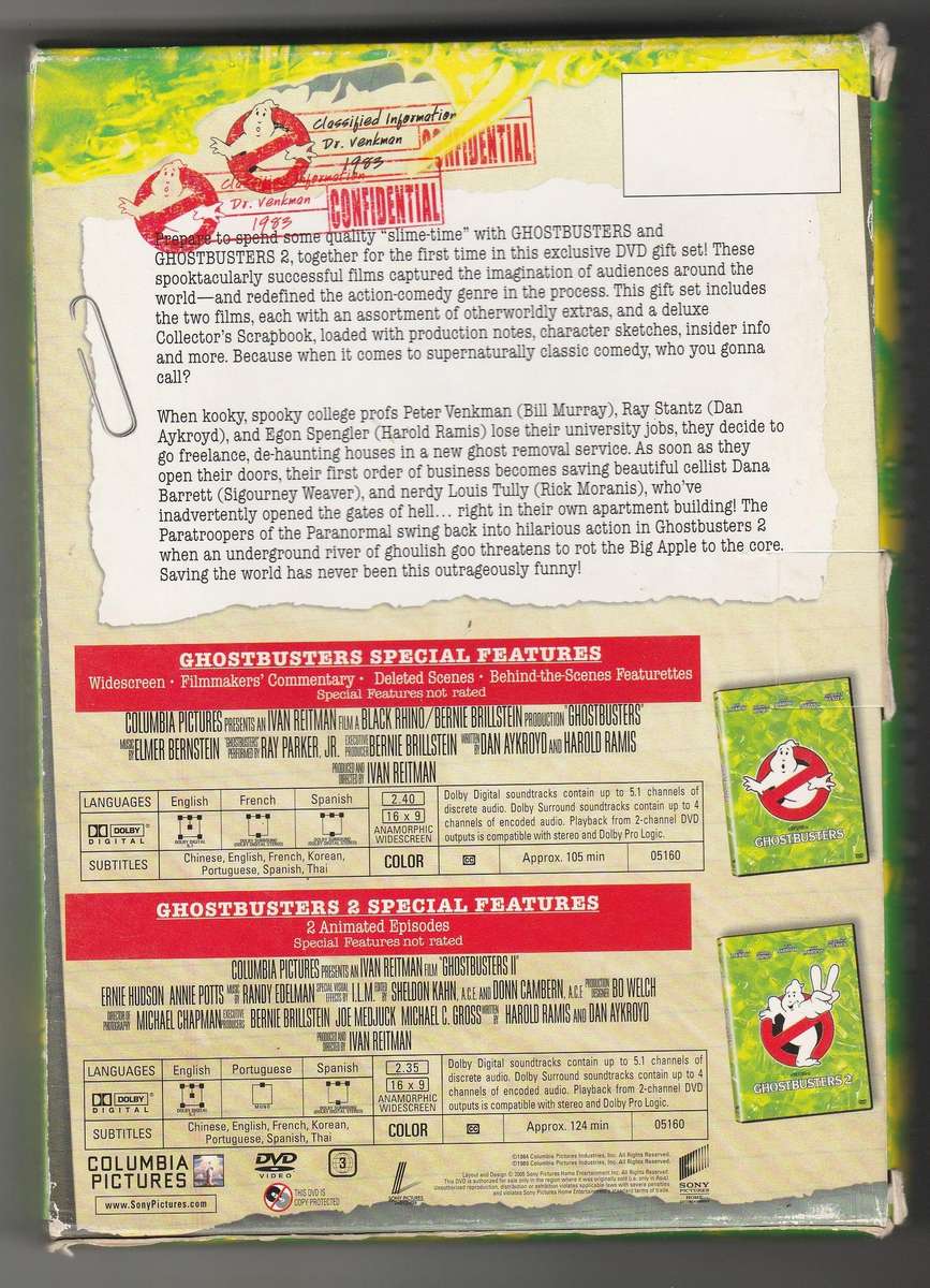 Ghostbusters 1 & 2 region 3