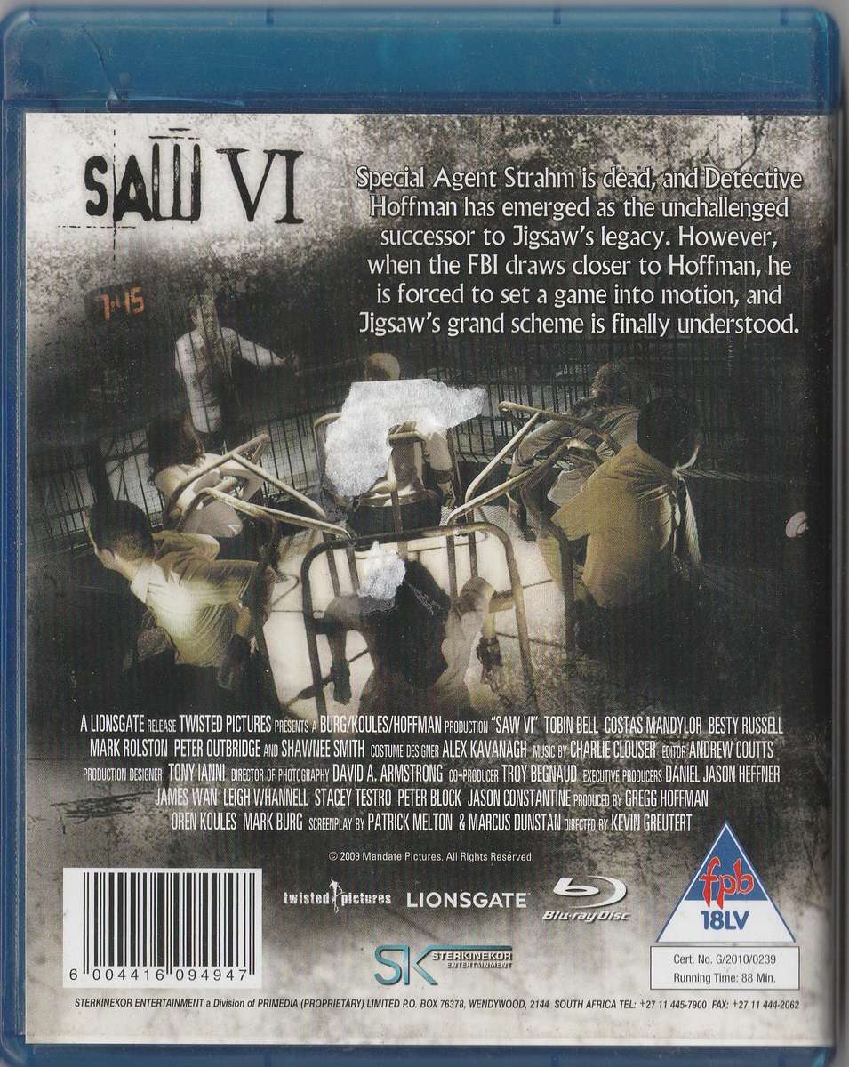 Saw 6 (Blu-Ray)