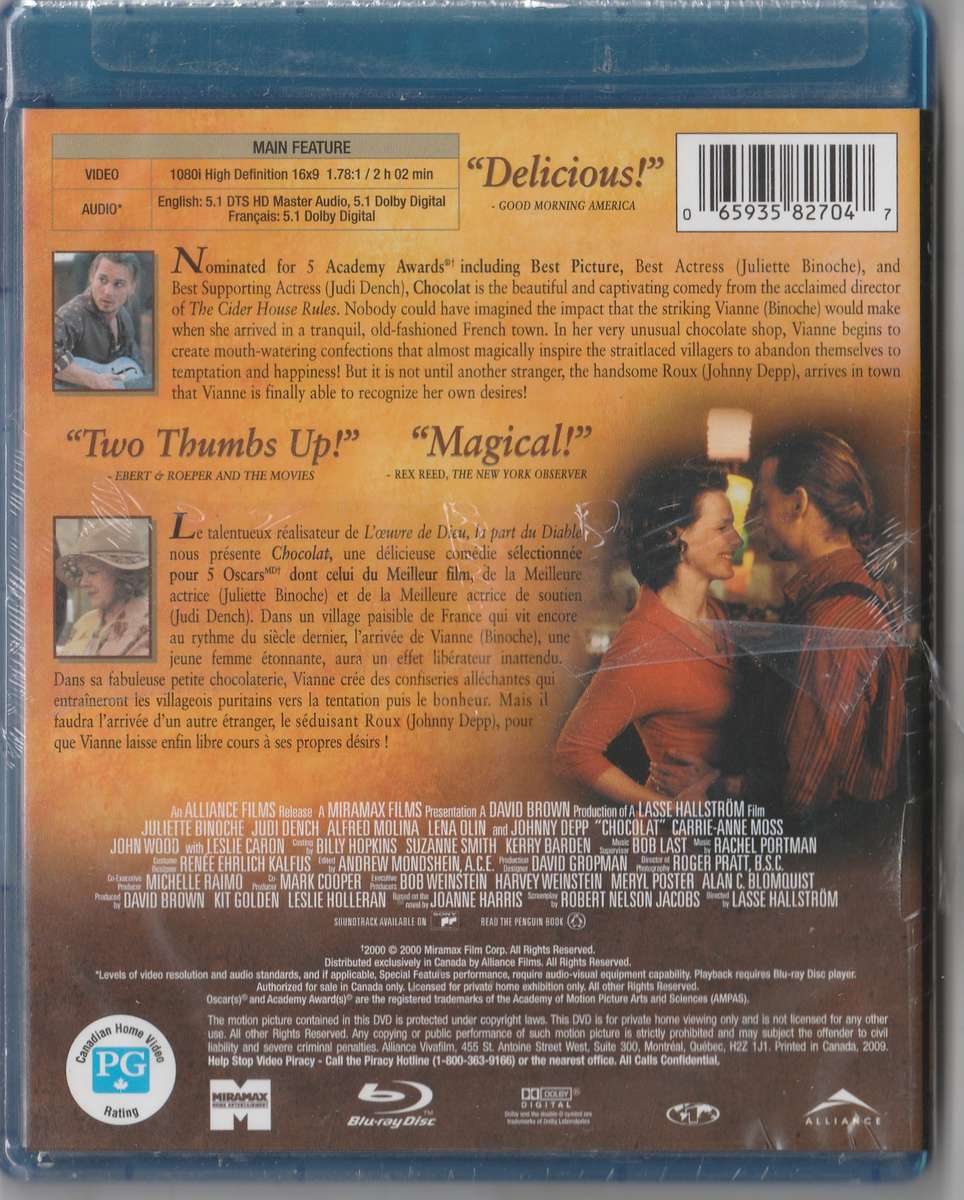 Chocolat Blu-ray