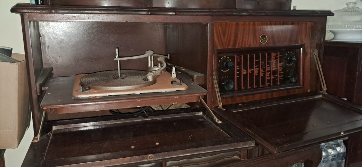 Imbuia Ball and Claw Display Cabinet