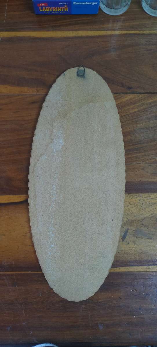 Retro 1960's print of boy with big eyes by A. Richard