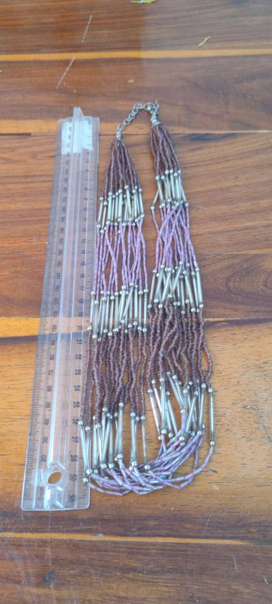 Multi strand beads necklace