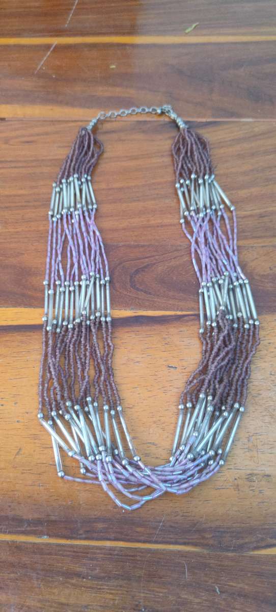 Multi strand beads necklace