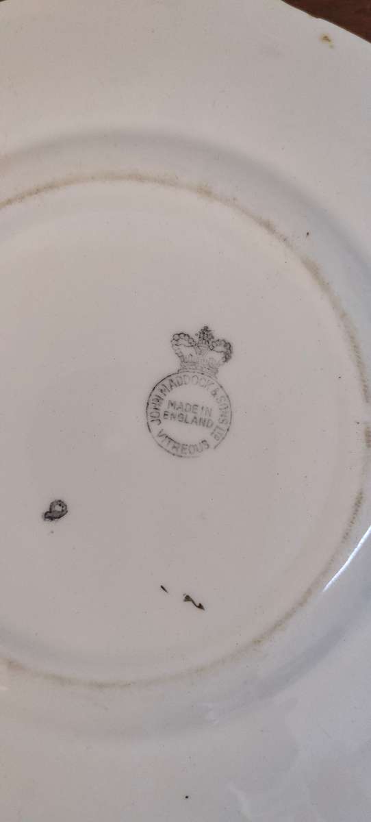 Vintage John Maddock & Sons vitreous serving platter